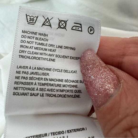 Farm Rio X Ant White Floral Embroidery Peasant Boho Blouse XS - Picture 11 of 14